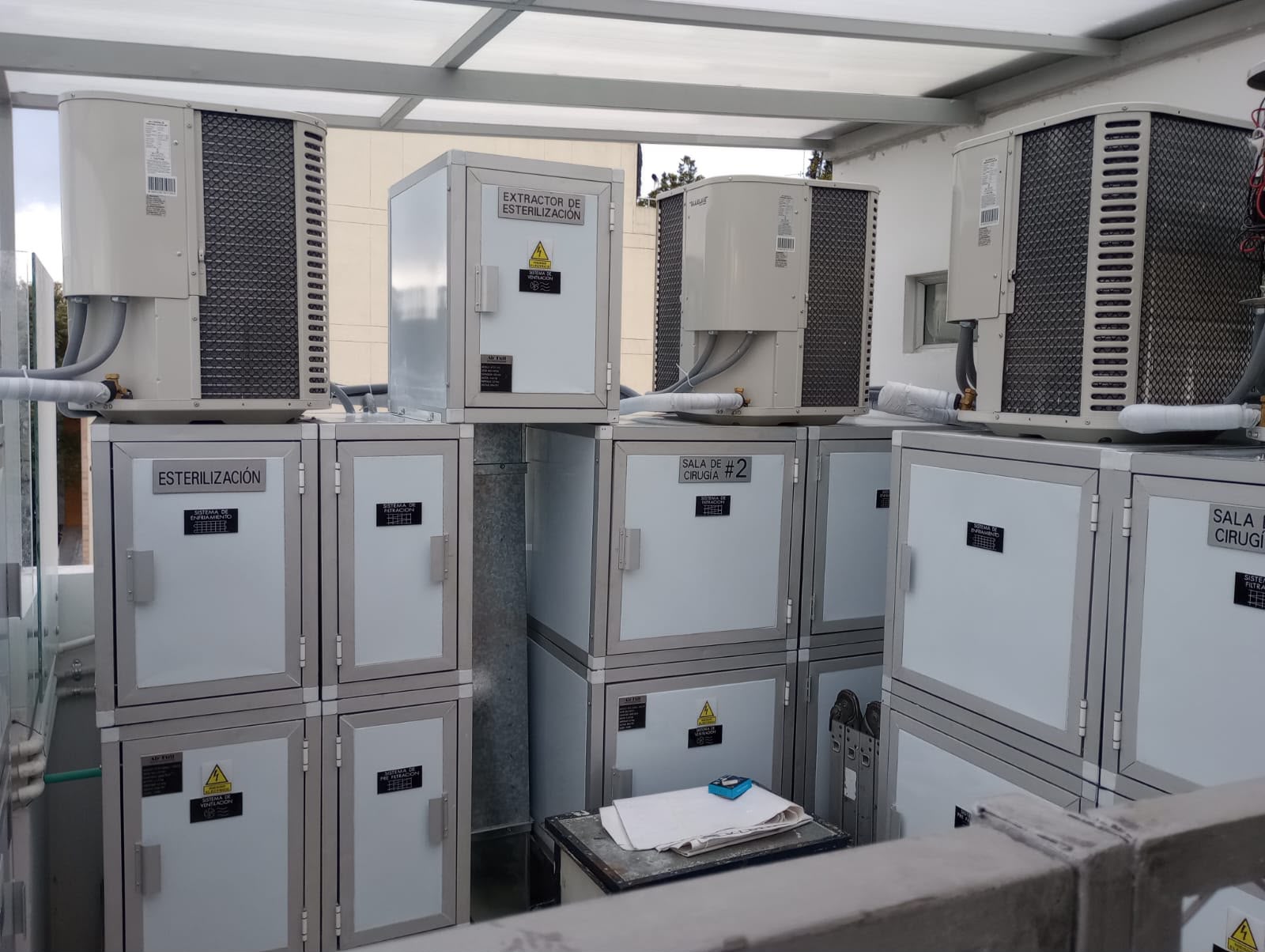 Sistema de climatización hospitalario